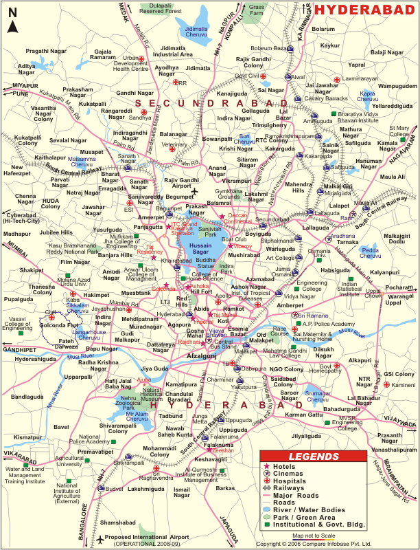 Hyderabad City carte